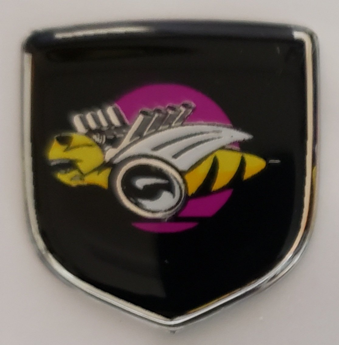 "Rumble Bee" Epoxy Coated Steering Wheel Shield Emblem Dodge Ram